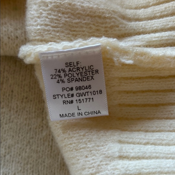 Gilli cream sweater floral bold design bishop cottagecore whimsy Garden size L - Picture 9 of 11